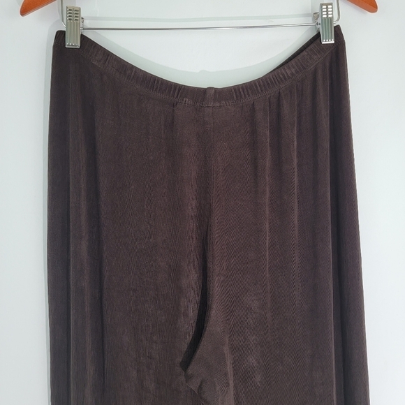 MARKET By Chico's Brown Jersey Stretcy Pull-On Pants Size 2 Elastic Waist - Picture 4 of 9